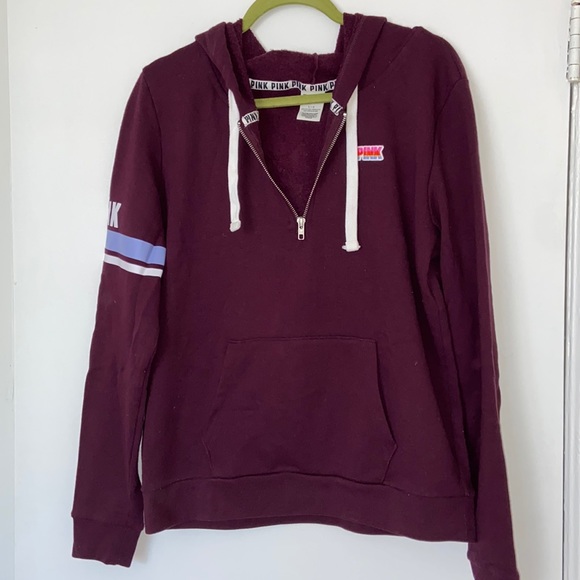 PINK Hoodie (Quarter Zip) - Picture 1 of 8